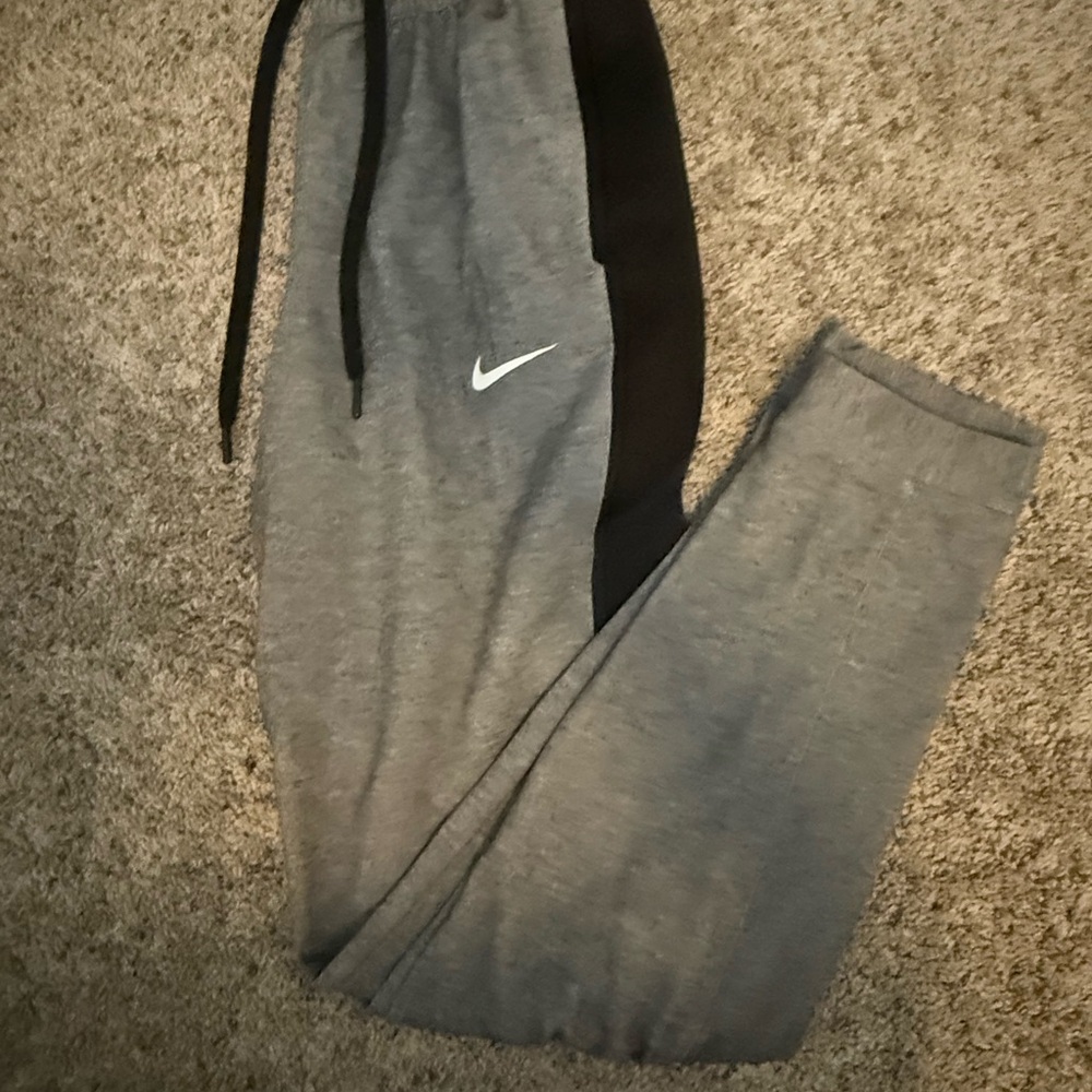 Nike Gray and Black Sweatpants